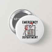 Notrufzentrale Skeleton Nursing Coffee Lover Button (Vorne & Hinten)