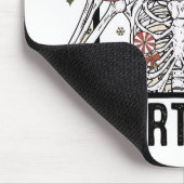 Notrufzentrale Skeleton Nursing Coffee Lover Mousepad (Ecke)