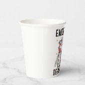 Notrufzentrale Skeleton Nursing Coffee Lover Pappbecher (Rechts)