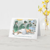 Notrufzimmer werden gesund, bald geht es der Hühne Karte (Gelbe Blume)