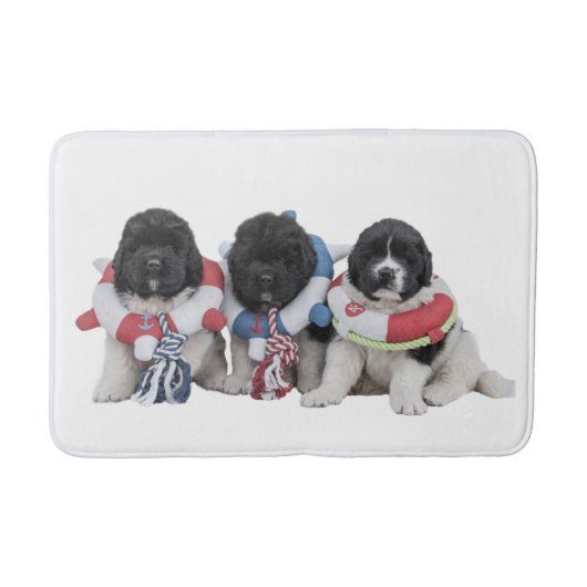 Notta Bär Newfoundlands Wasser-Baby-Badematte Badematte (Vorderseite)
