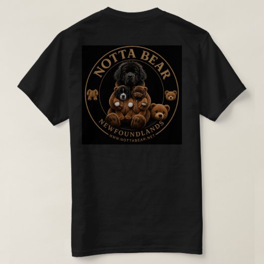 Notta Bear Bär-Logo T-Shirt (Design Rückseite)