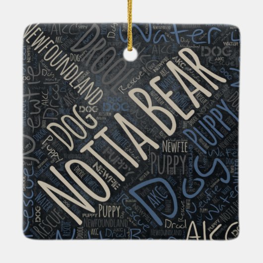 Notta Bear Keramik Ornament (Rückseite)