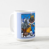 Notta Bear Mt. Hood Meadows Newfoundland Ski Lift Kaffeetasse (Vorderseite Links)