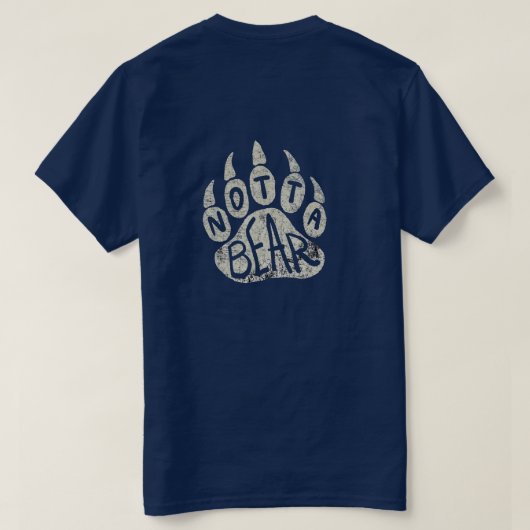 Notta Bear Pfoten-Logo T-Shirt (Design Rückseite)