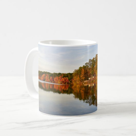 Notte Park Herbstreflexionen Kaffeetasse (Vorderseite Links)