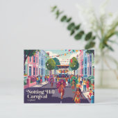 Notting Hill Carnival England Postkarte (Stehend Vorderseite)