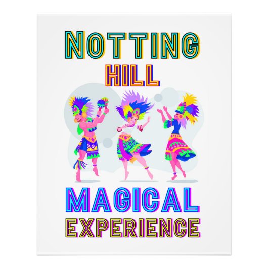 Notting Hill Carnival London England August Dancer Fotodruck (Vorne)