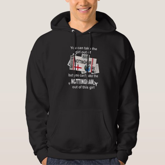 Nottingham Boarding Pass Nottingham Girl Notting Hoodie (Vorderseite)
