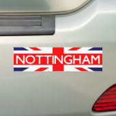 Nottingham: Britische Flagge Autoaufkleber (Auf Auto)