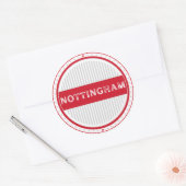 Nottingham City Pride Emblem – English Identity Runder Aufkleber (Umschlag)