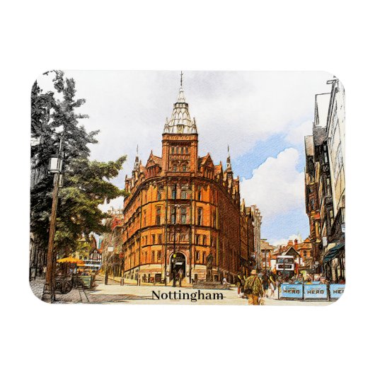 Nottingham England Magnet (Horizontal)
