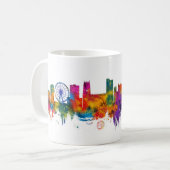 Nottingham England Skyline Kaffeetasse (Vorderseite Links)