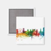 Nottingham England Skyline Magnet (Vorderseite/Rückseite)