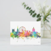 NOTTINGHAM ENGLAND SKYLINE POSTKARTE (Stehend Vorderseite)