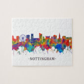 Nottingham England Skyline Puzzle (Horizontal)