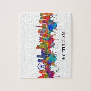 Nottingham England Skyline Puzzle