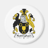 Nottingham Familienwappen Magnet (Vorne)