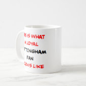 Nottingham-Fan, treu Kaffeetasse (Vorderseite Links)