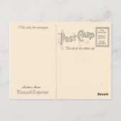 Nottingham, Lange Reihe mit frühen Straßenbahnen, Postkarte (Rückseite)