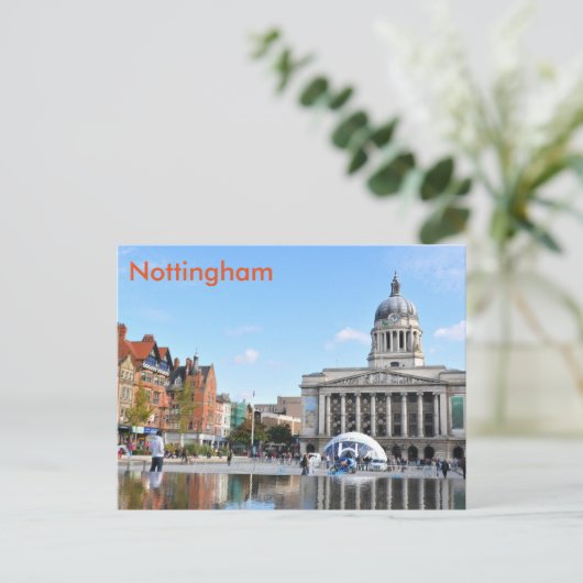 Nottingham Postkarte (Stehend Vorderseite)