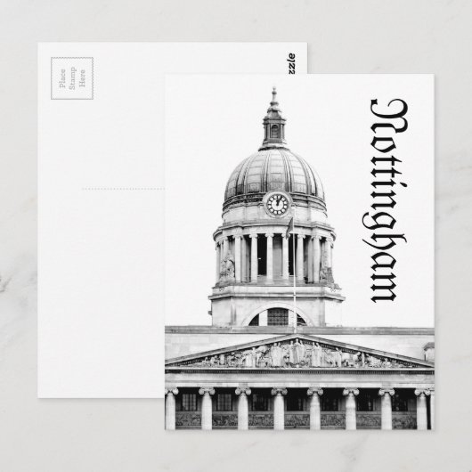 Nottingham Postkarte (Vorne/Hinten)