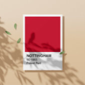 Nottingham Red Forest - White Border Poster