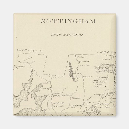 Nottingham, Rockingham Co. Magnet (Vorne)