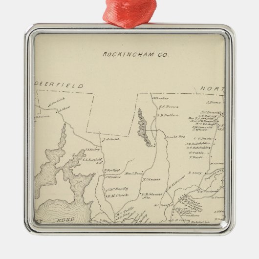 Nottingham, Rockingham Co Silbernes Ornament (Vorne)