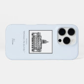 Nottingham Tone Sketch iPhone Case Hülle (Rückseite (Horizontal))