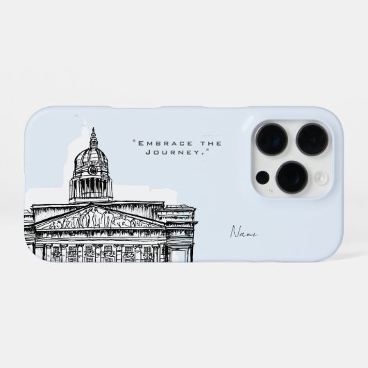 Nottingham Tone Sketch iPhone Case iPhone Hülle (Rückseite (Horizontal))