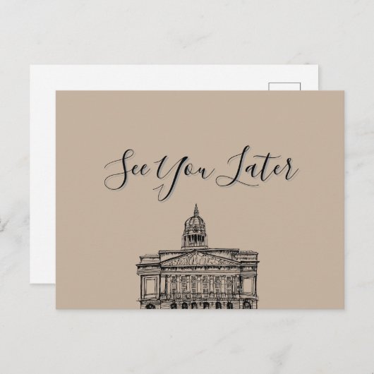 Nottingham Tone Sketch Postcard Postkarte (Vorne/Hinten)