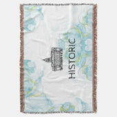 Nottingham Tone Watercolor Blanket Decke (Vorderseite Vertikal)