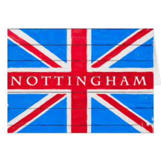 Nottingham - Vintage britische Union Jack Flagge