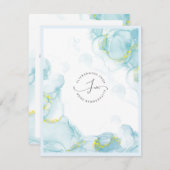 Nottingham Watercolor Business Dankeschön Karte (Vorne/Hinten)