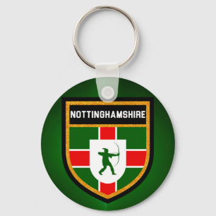 Nottinghamshire Flag Schlüsselanhänger