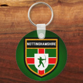 Nottinghamshire Flag Schlüsselanhänger (Vorderseite)