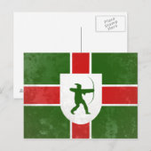 Nottinghamshire Postkarte (Vorne/Hinten)