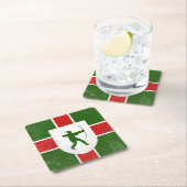 Nottinghamshire Rechteckiger Pappuntersetzer (Vor Ort)