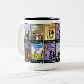 Notturno fällt Universum-Tasse Zweifarbige Tasse (Vorderseite Links)