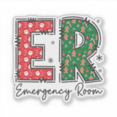 Notunterkunft Weihnachten, Crew Aufkleber (Vorderseite)