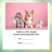 Notversorgung eines Hauses Fensteraufkleber (Blatt 3)