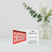 NotVisitenkarte Visitenkarte (Stehend Vorderseite)