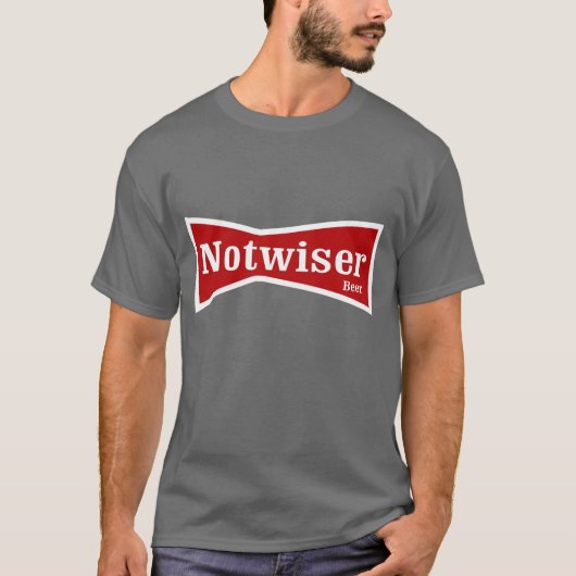 Notweiser Bier-trinkendes Hemd T-Shirt (Vorderseite)