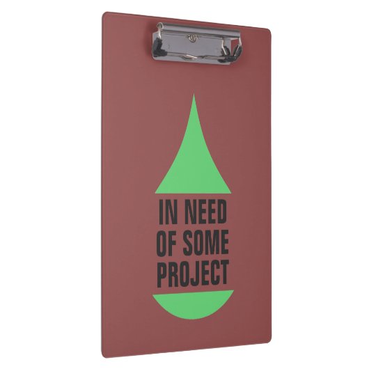 Notwendigkeit des Projekts Green Drop Klemmbrett (Rechts)