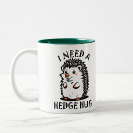 Notwendigkeit Hedge Hug Zweifarbige Tasse