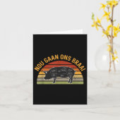 Nou Gaan Ons Braai Grillen Lovers Grilli Karte (Gelbe Blume)