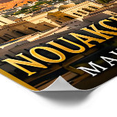 Nouakchott Wüstenküste und saharischer Geist Poster (Ecke)