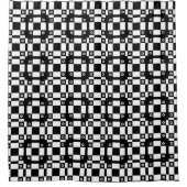 Noughts and Squares Schwarz-weiß Duschvorhang (Vorderseite)