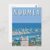 Nouméa Foto Vintage Postkarte (Vorne/Hinten)
